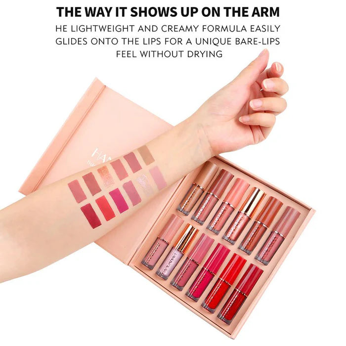12 in 1 HANDAIYAN Lip Gloss Long-Lasting Set