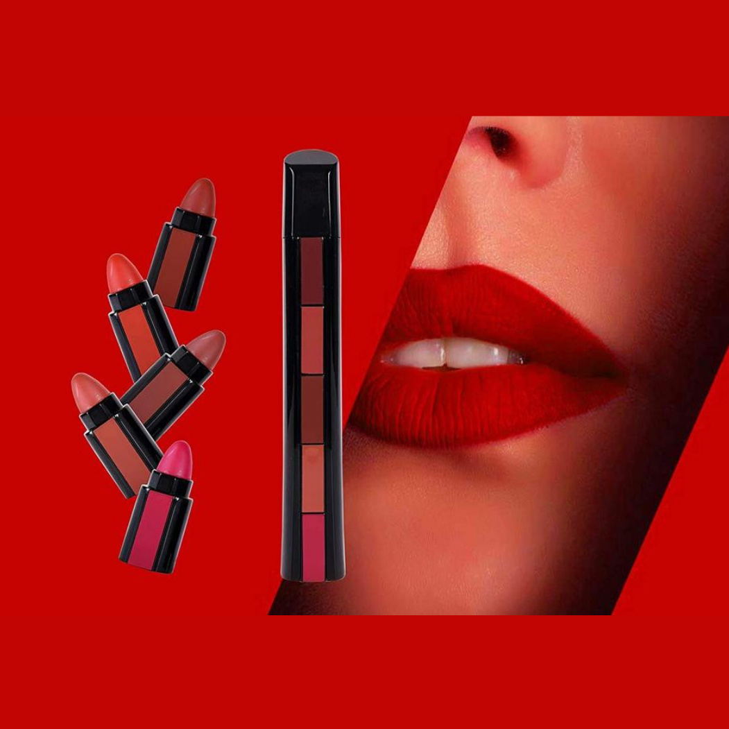 5 in 1 Matte Finish POP-UP Pen Lipstick - BUY 1 GET 1 DIFFERENT SHADE FREE