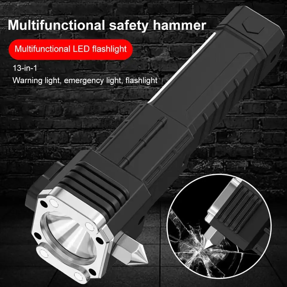 Multifunctional Hammer Torch With Cutter & Power Bank