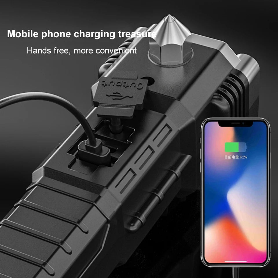 Multifunctional Hammer Torch With Cutter & Power Bank