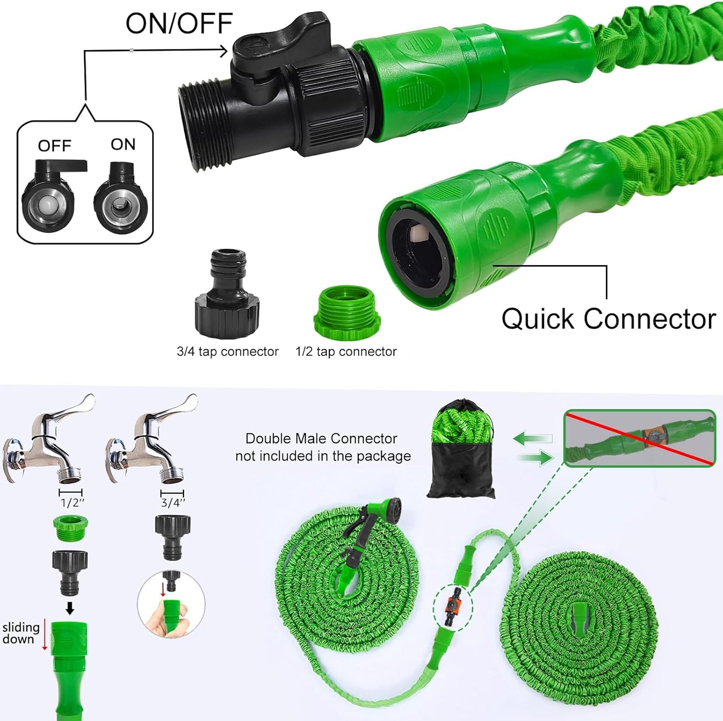 Magic Hose Pipe 50 Feet Expandable Pipe (BRANDED)
