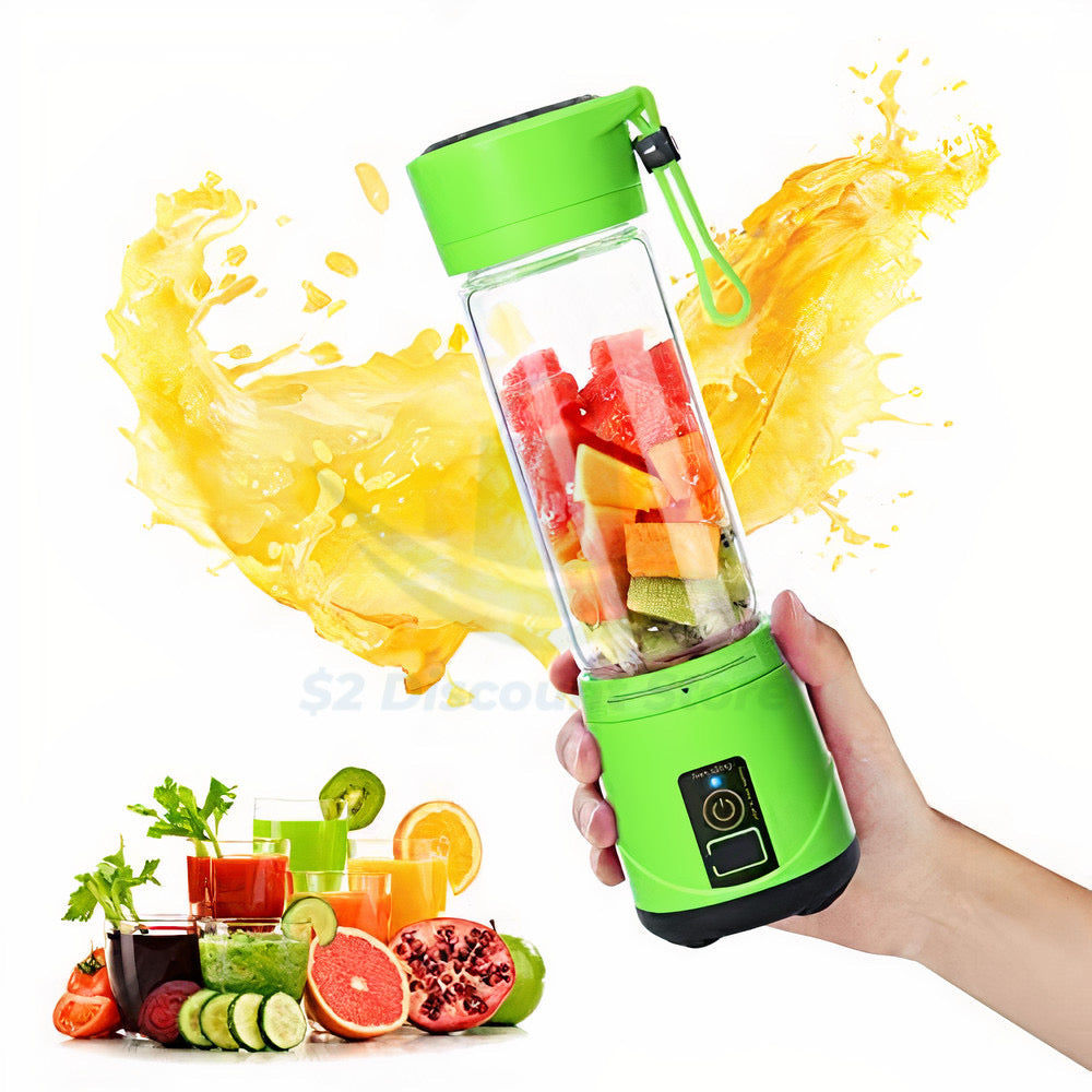 Portable 6 Blade Electric USB Rechargeable Blender Juicer