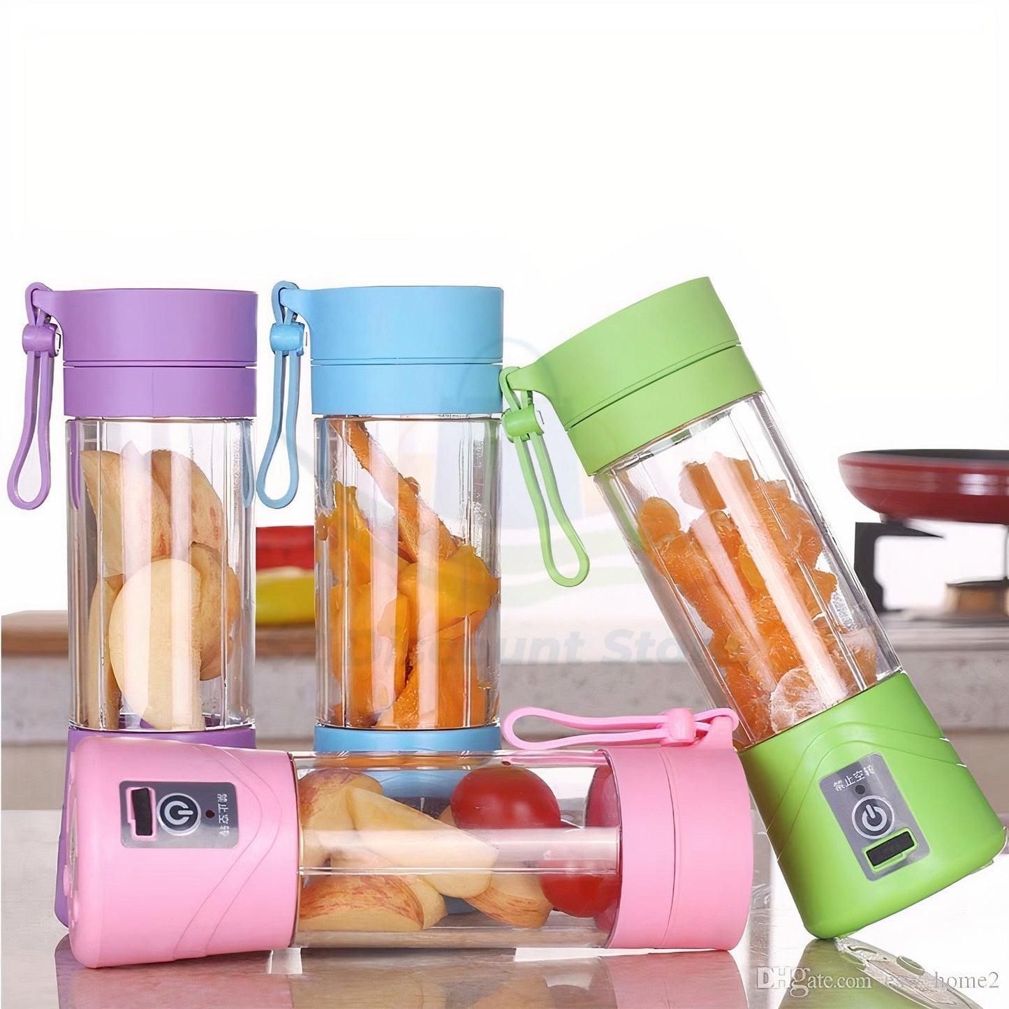 Portable 6 Blade Electric USB Rechargeable Blender Juicer