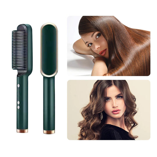 Portbale 2-in-1 Professional Hair Straightener Comb