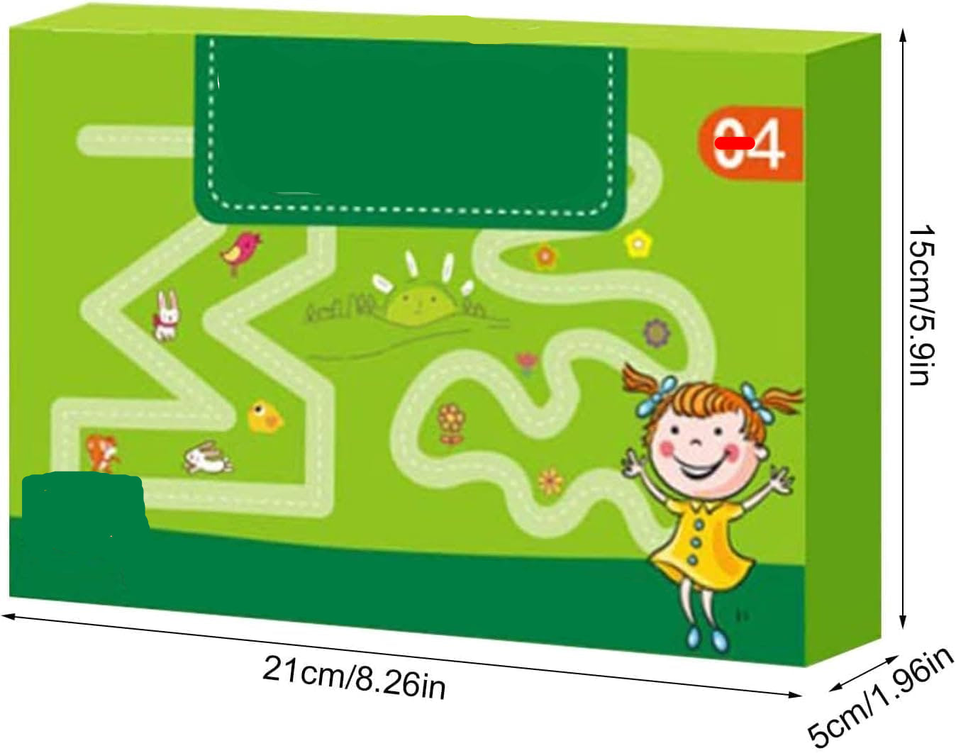 Level 4 Reusable Magic Practice Copybook for Kids with Drawing Pens and Eraser-Kids Brain Development Training Book