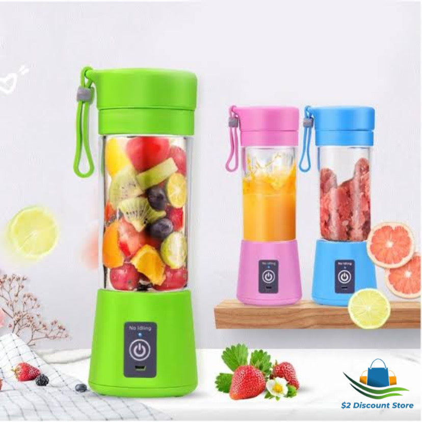 Portable 6 Blade Electric USB Rechargeable Blender Juicer