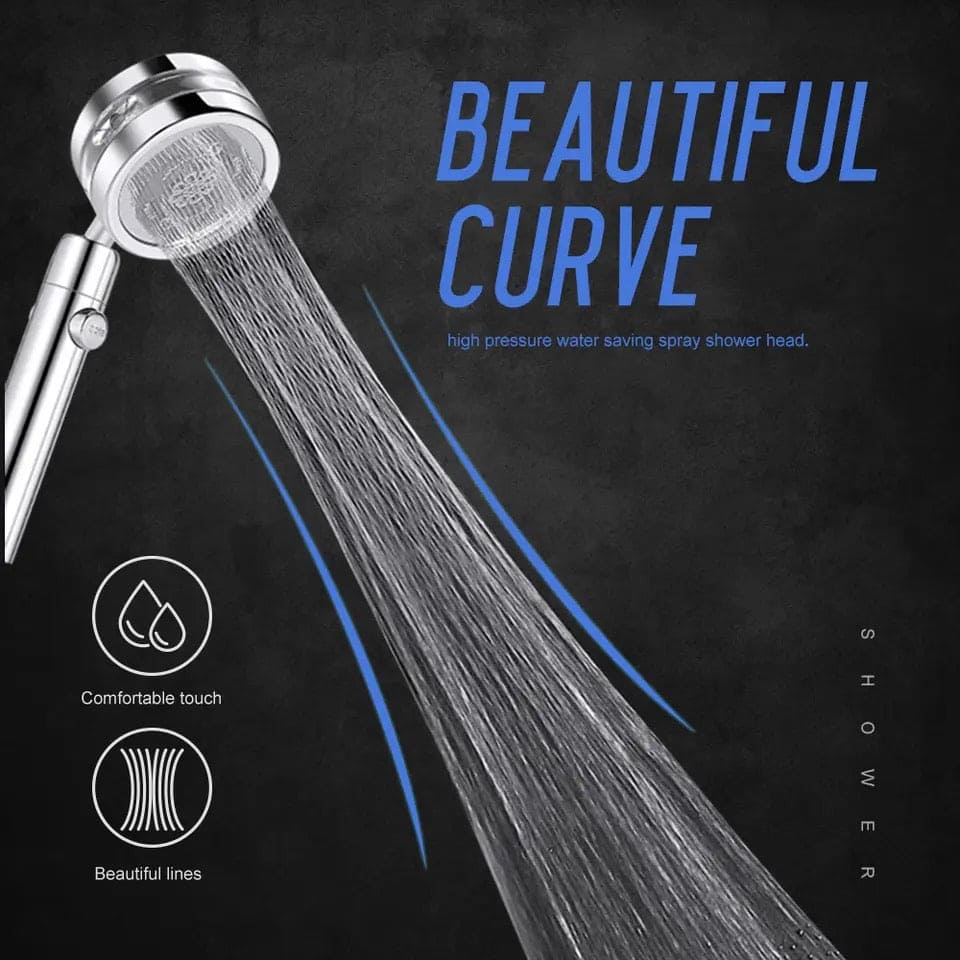 Adjustable 360 Degree Shower Head With Fan - Next Level Shower Head