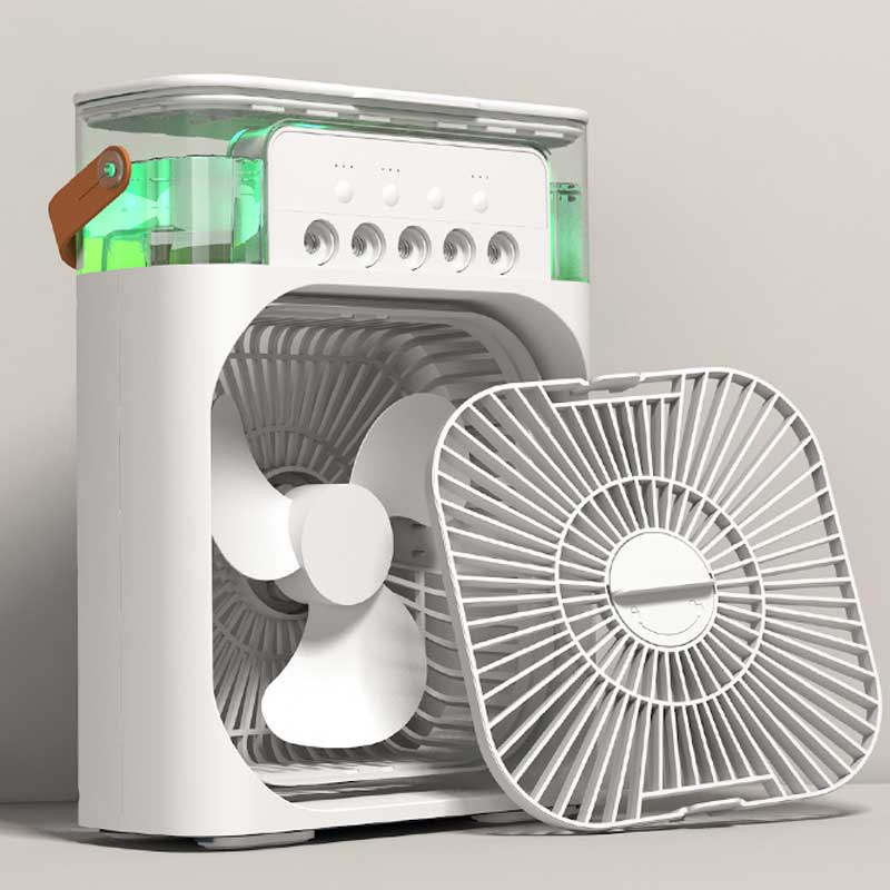 Portable Air Cooling Mist Rechargeable Fan