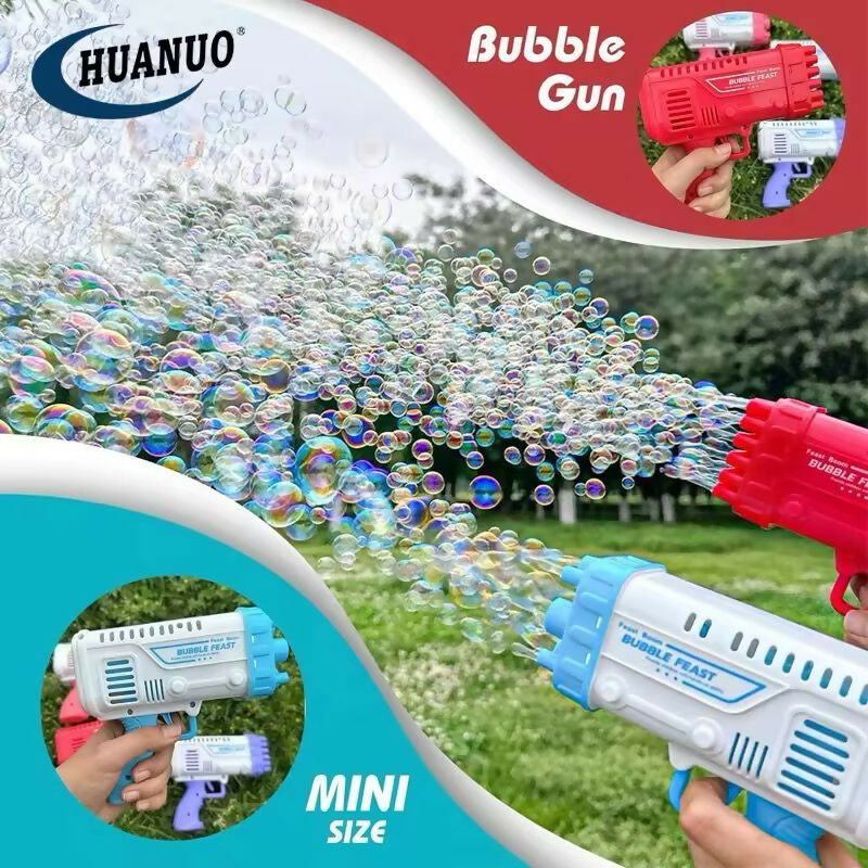 36 Holes Bazooka Bubble Blaster for Kids & Toddlers