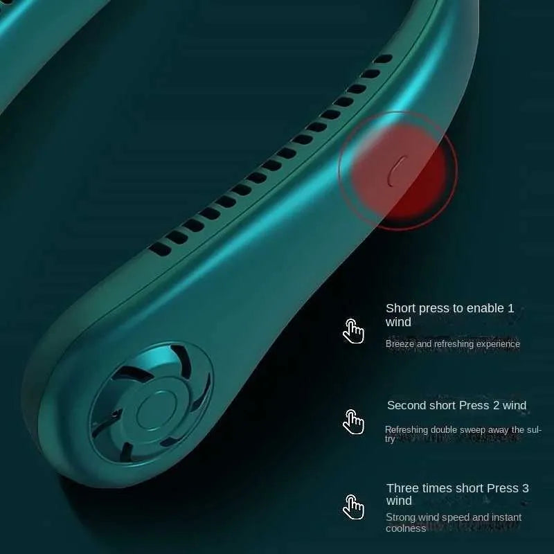 Rechargeable Portable Neck Fan