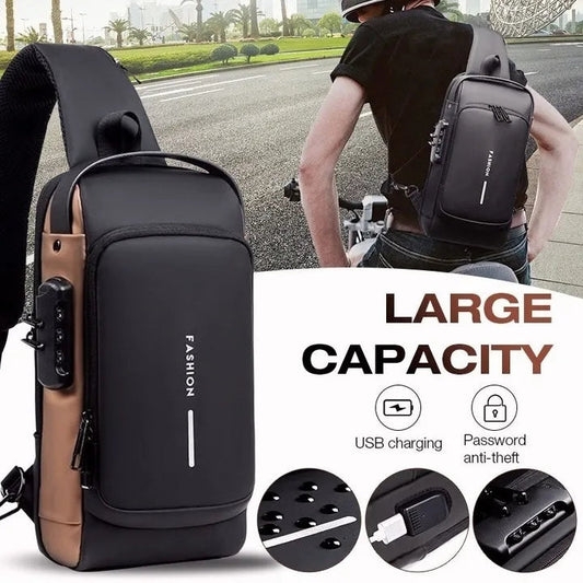 Anti-theft Multifunctional Crossbody Waterproof Shoulder Backpack -