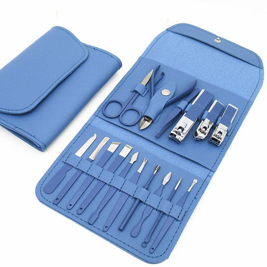 16 PCS Stainless Steel Nail Clipper Manicure Pedicure Set