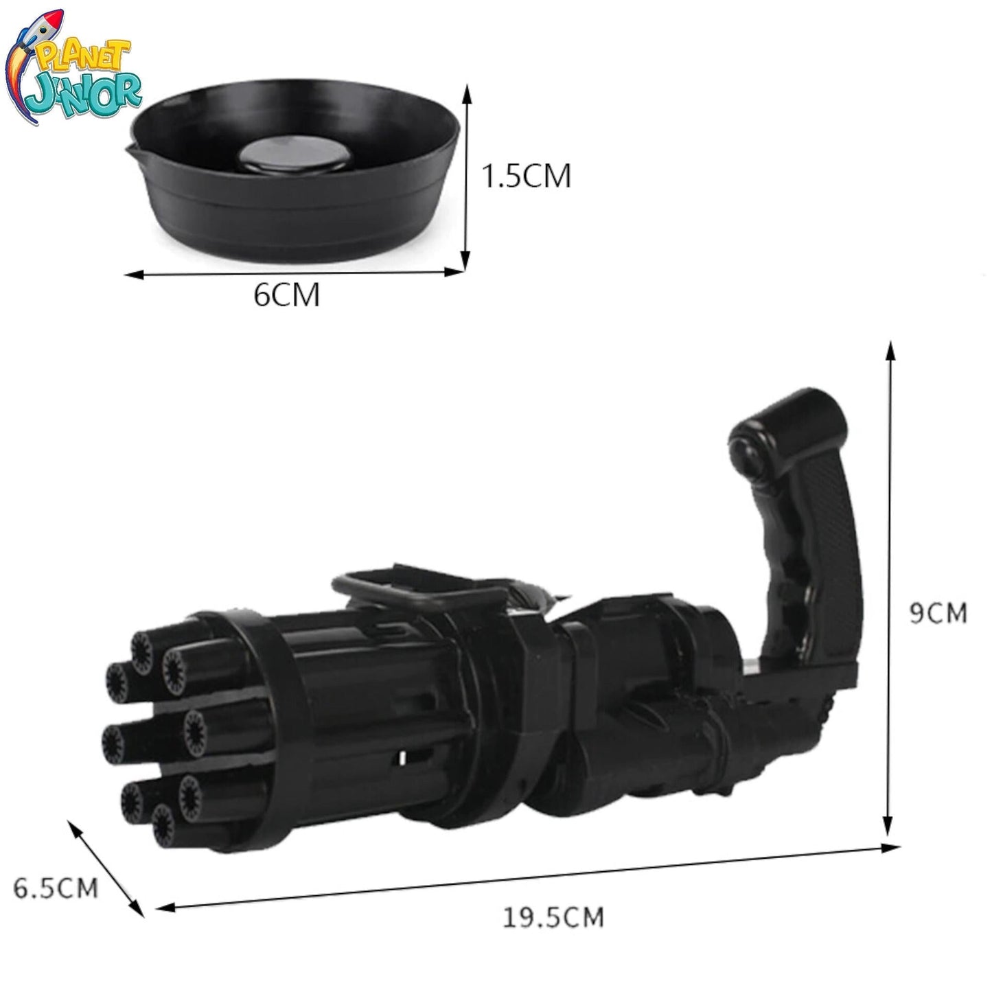 8-Hole Automatic Bubble Motor Gun for Kids