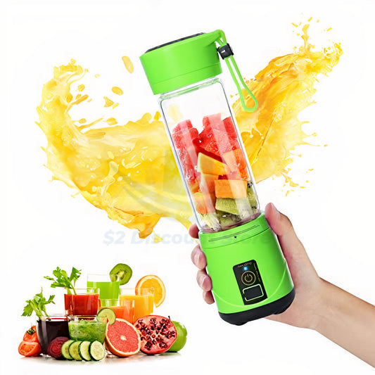 Portable 6 Blade Electric USB Rechargeable Blender Juicer