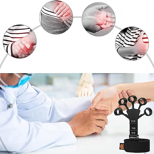 Set of 2 Silicone Finger Stretcher Gripster Grip-Hands & Arms Training Gripster