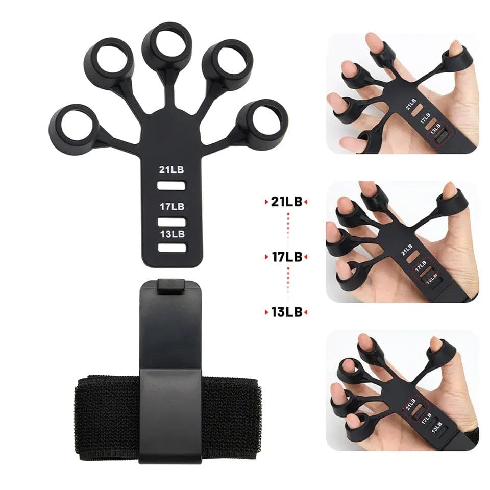 Set of 2 Silicone Finger Stretcher Gripster Grip-Hands & Arms Training Gripster