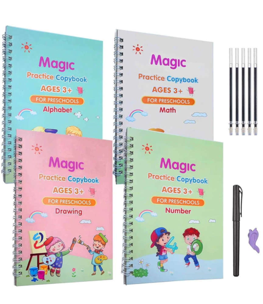Sank Magic Practice Set Of 4 Books With Pen & Refills