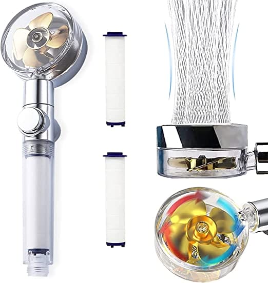 Adjustable 360 Degree Shower Head With Fan - Next Level Shower Head