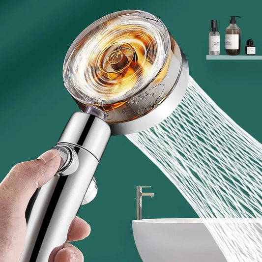 Adjustable 360 Degree Shower Head With Fan - Next Level Shower Head