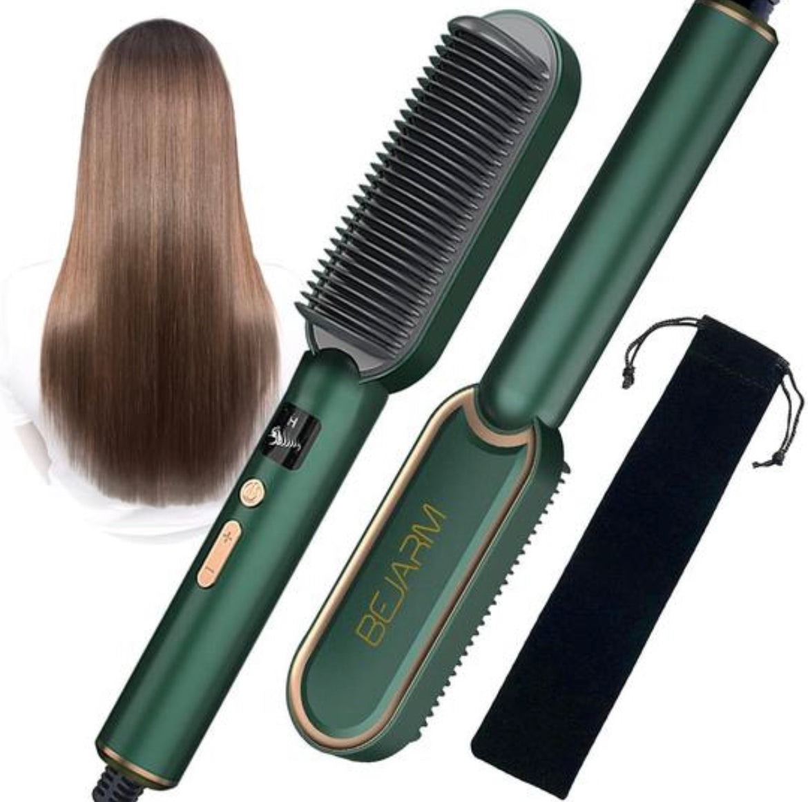 Portbale 2-in-1 Professional Hair Straightener Comb