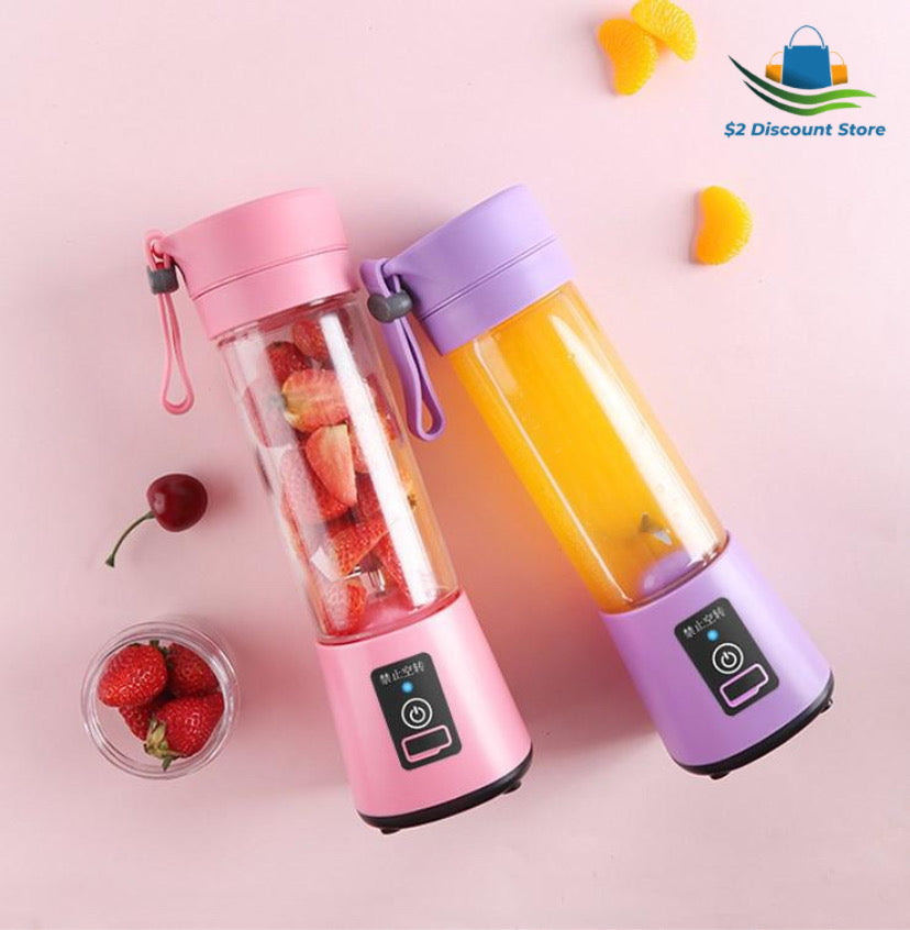 Portable 6 Blade Electric USB Rechargeable Blender Juicer