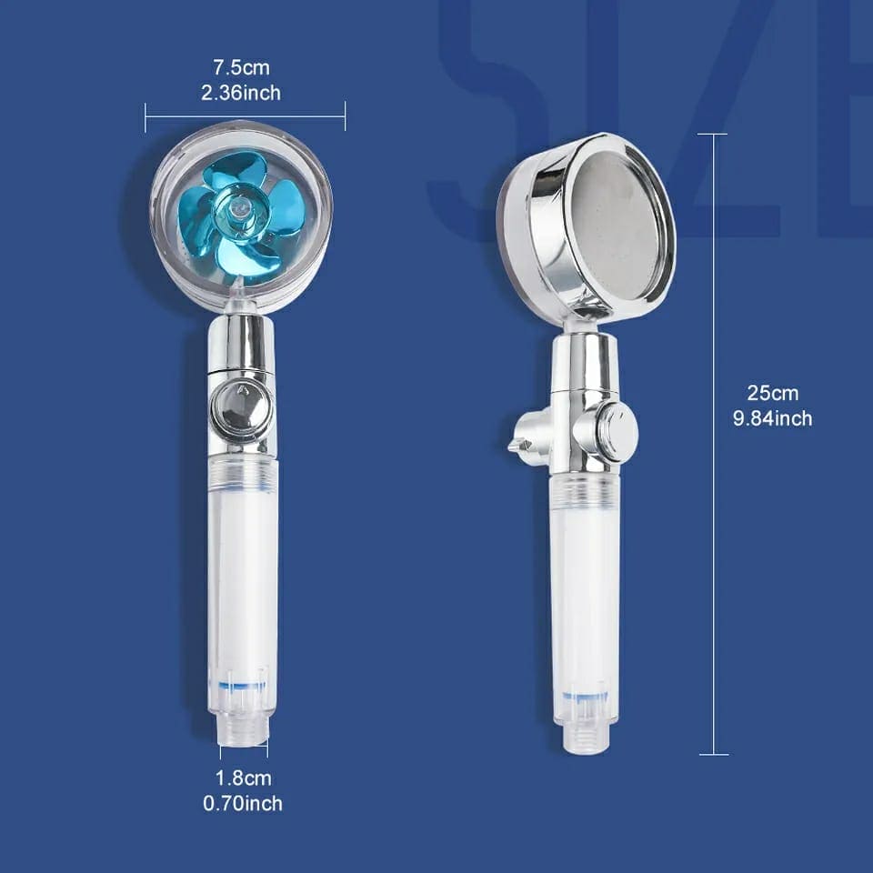 Adjustable 360 Degree Shower Head With Fan - Next Level Shower Head