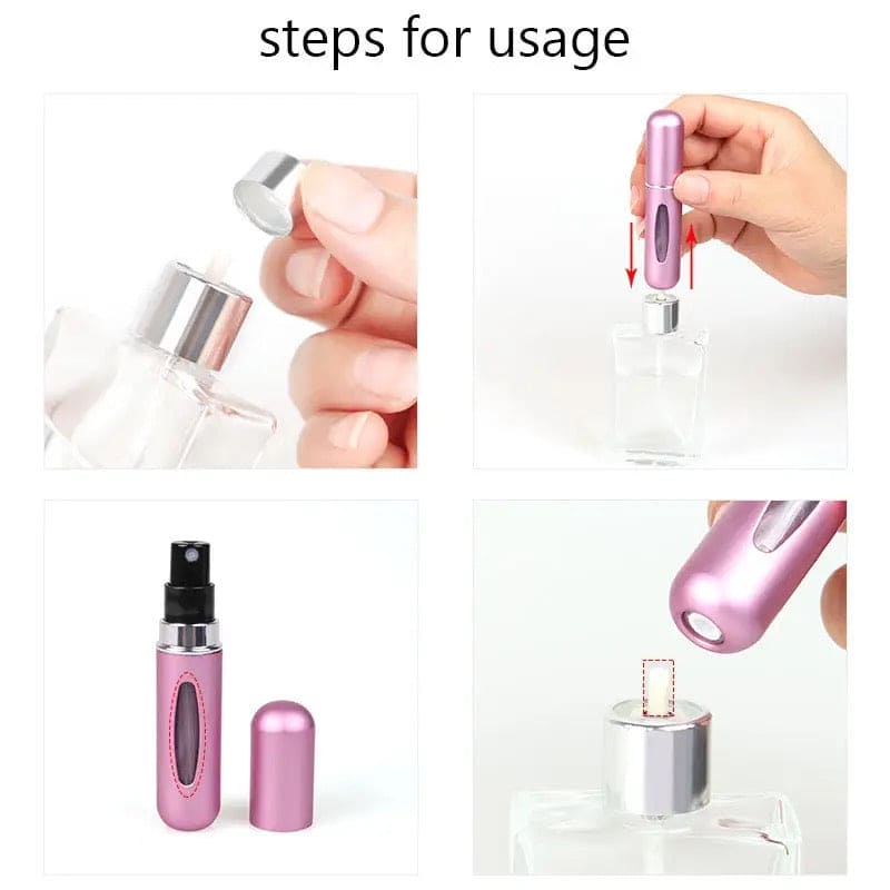 Set of 3 Portable Mini Refillable Empty Perfume Bottle-Travel Perfume Bottles