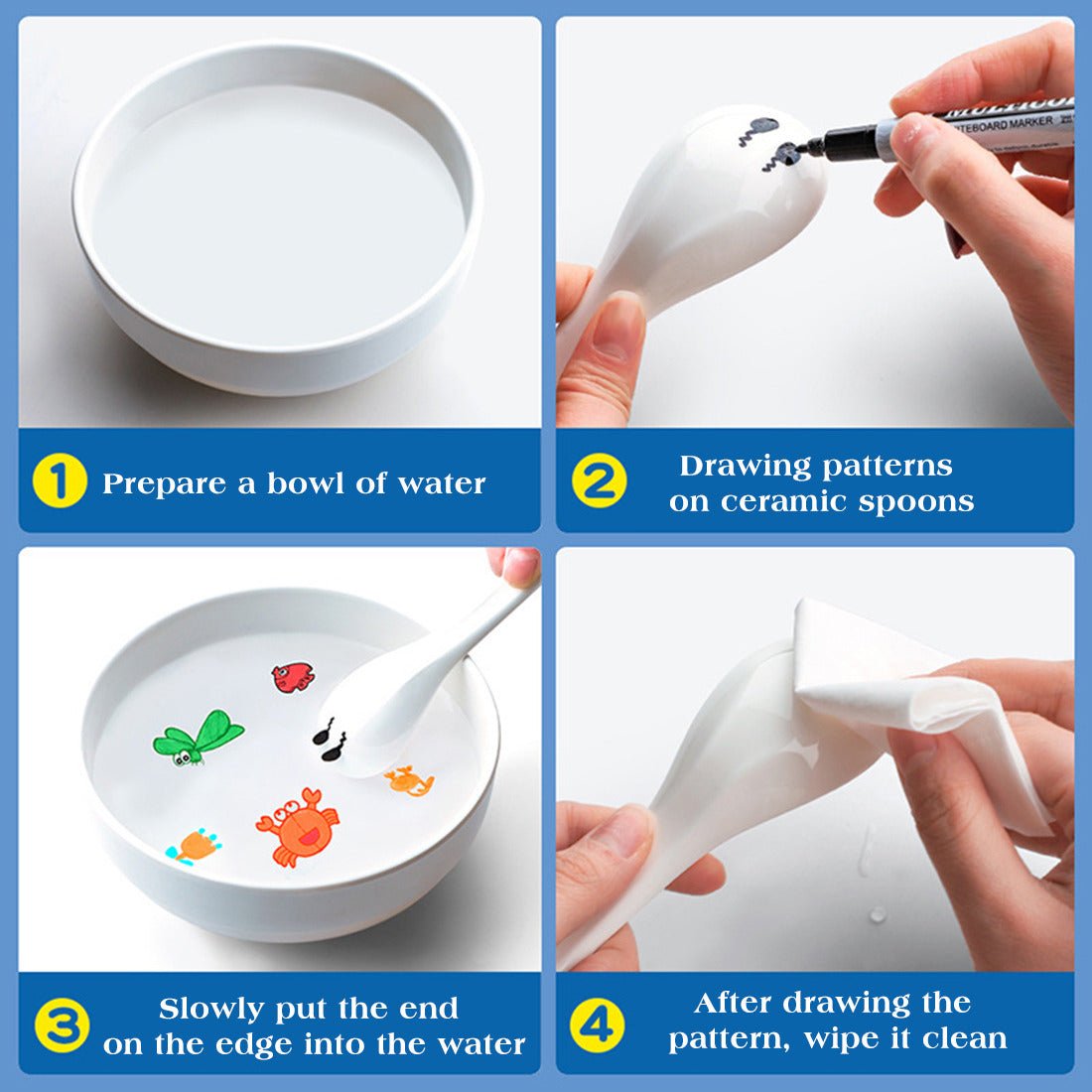 Magical Water Painting Markers Set With Spoon