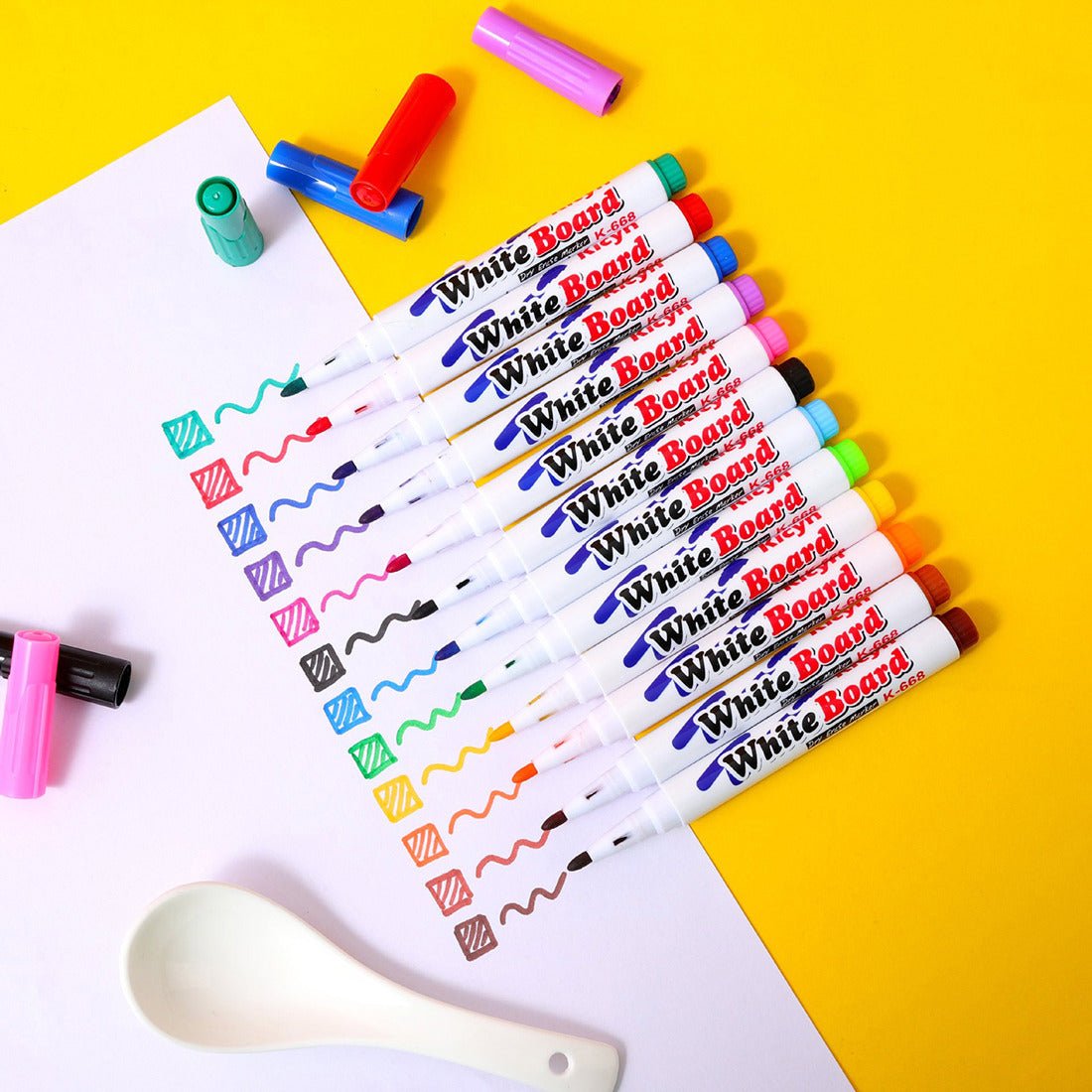 Magical Water Painting Markers Set With Spoon