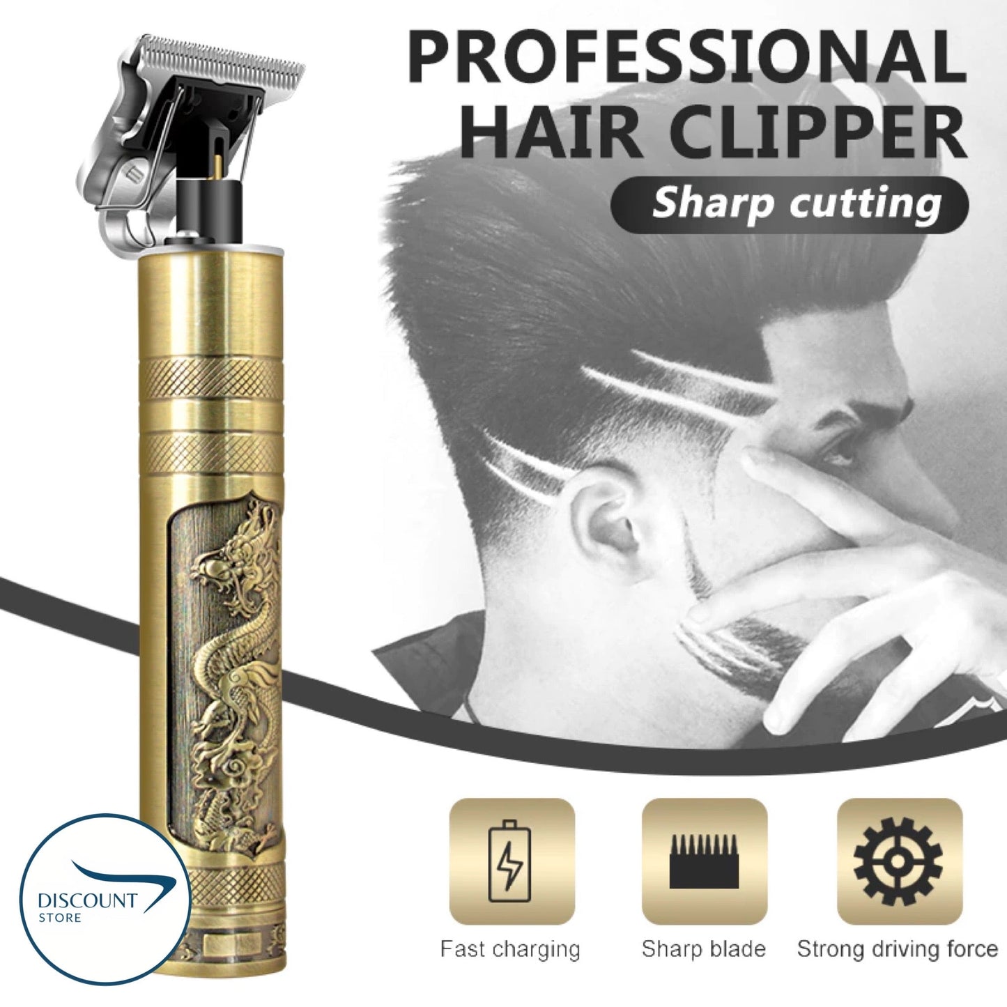 Portable Metal Cordless T9 Hair Trimmer Machine