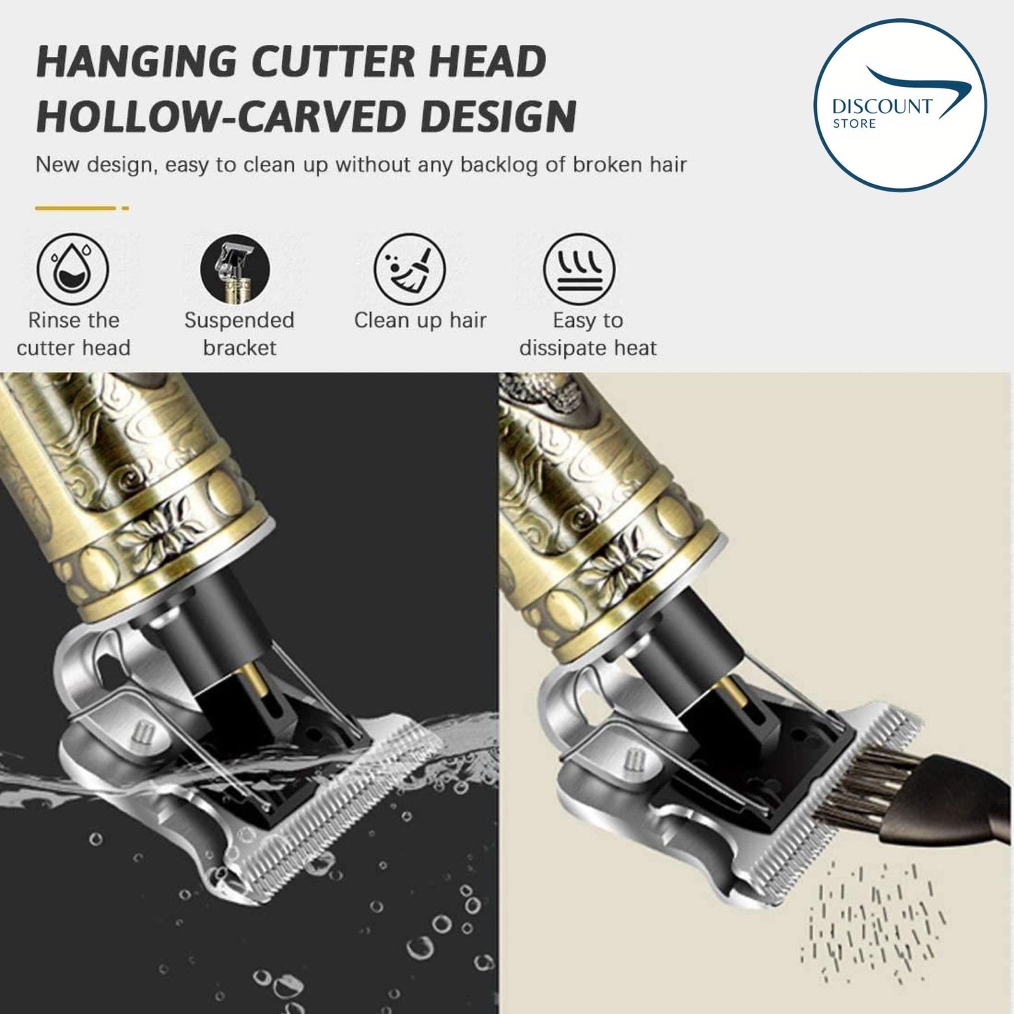 Portable Metal Cordless T9 Hair Trimmer Machine