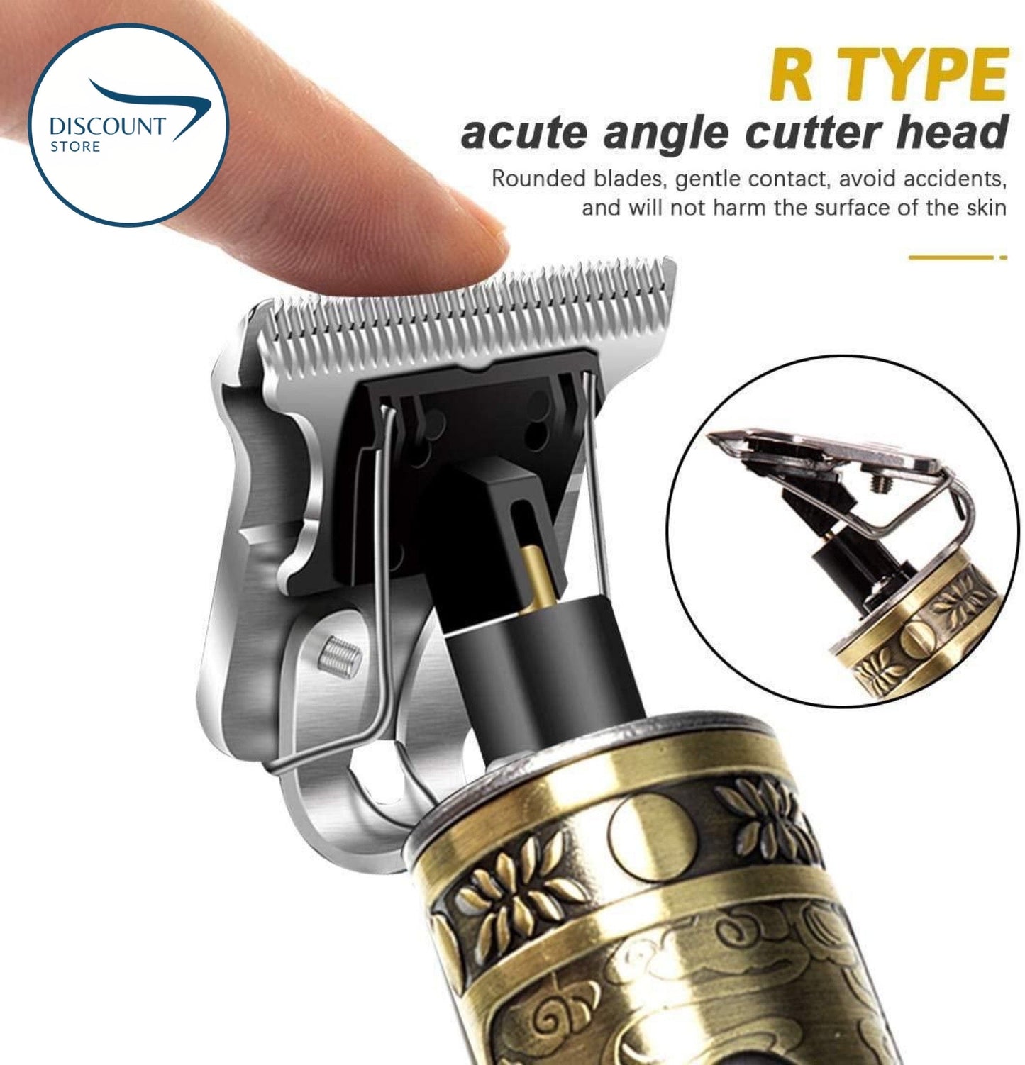 Portable Metal Cordless T9 Hair Trimmer Machine