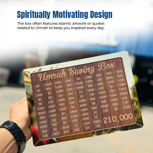 Umrah Saving Box "Start Journey to Makkah Starts Here"